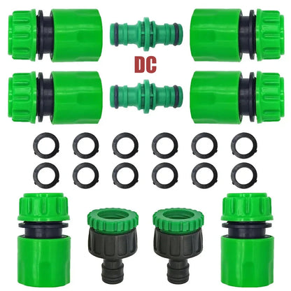 Garden Watering Hose ABS Quick Connector 1/2” End Double Male Hose Coupling Joint Adapter Extender Set For Hose Pipe Tube
