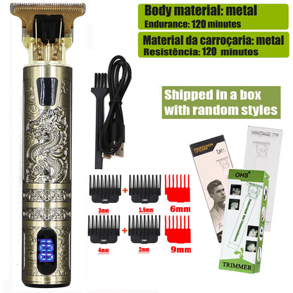 Vintage T9 Hair Clipper Beard Shaving Body Hair Trimmer Clippers Electric Men Haircut Machine 0mm Barber Shaver