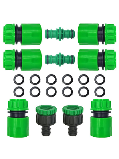 Garden Watering Hose ABS Quick Connector 1/2” End Double Male Hose Coupling Joint Adapter Extender Set For Hose Pipe Tube
